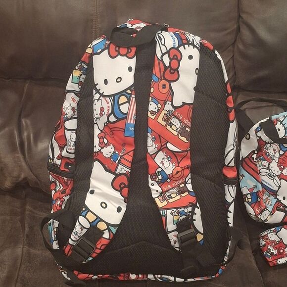 Sanrio Hello Kitty 3 Piece Backpack & Lunch Box Pencil Case Set School B… - Picture 8 of 10